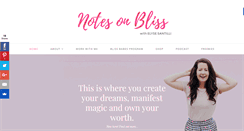 Desktop Screenshot of notesonbliss.com