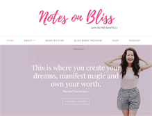 Tablet Screenshot of notesonbliss.com